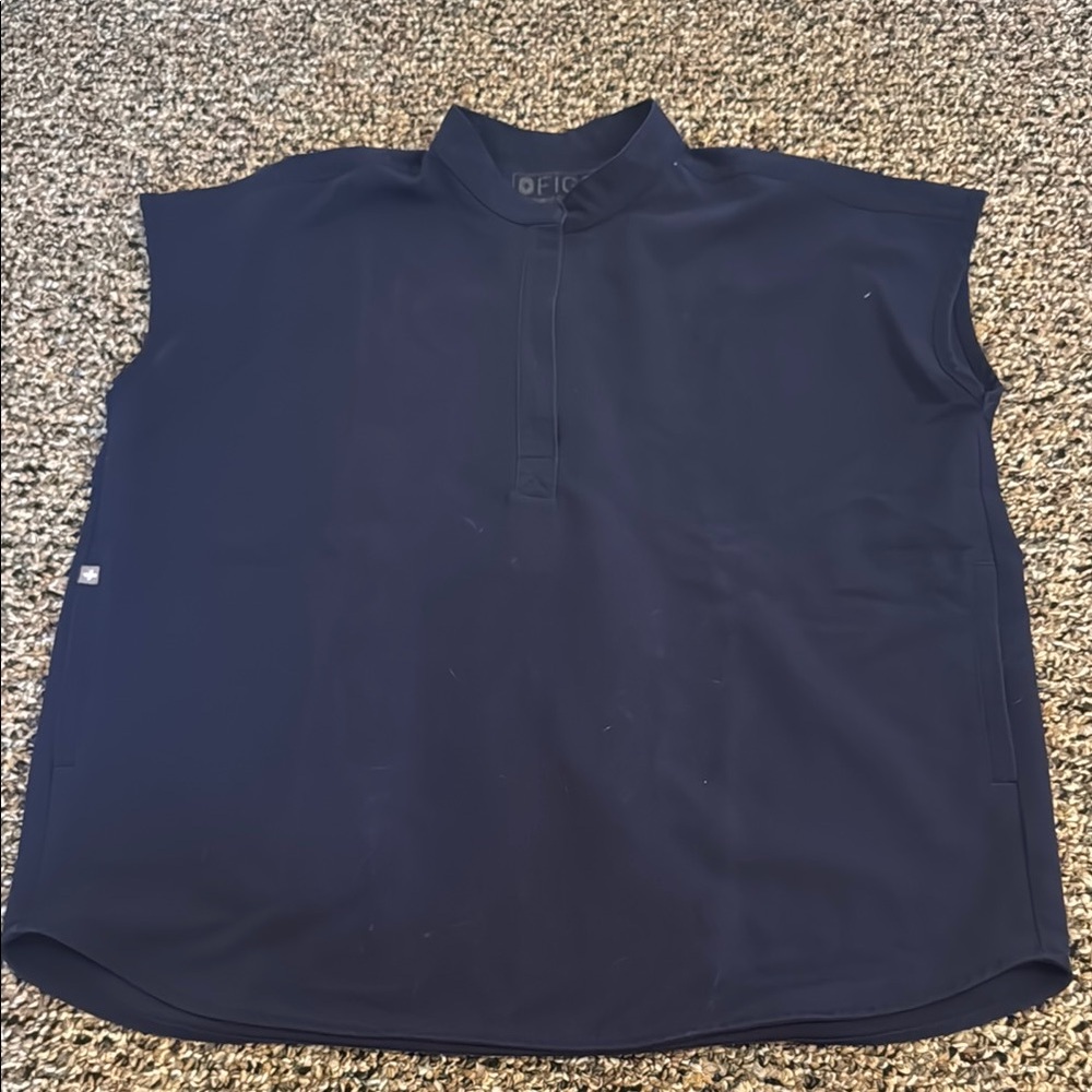 Navy Blue Rafaela Sleeveless Top